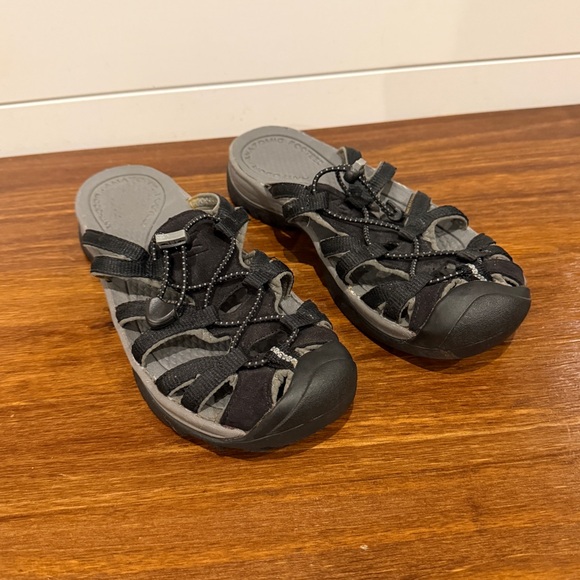 KEEN Sandals Women’s 8 Black Sport Hiking SlideSandal Adjustable Comfort Outdoor - Picture 3 of 8